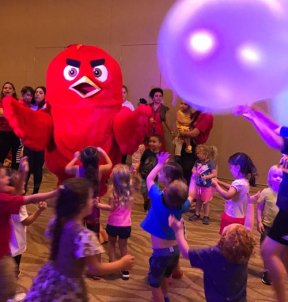 Bird - Creative Character. Bubble Show for kids party. Bird - Creative Character. Bubble Show for kids party.